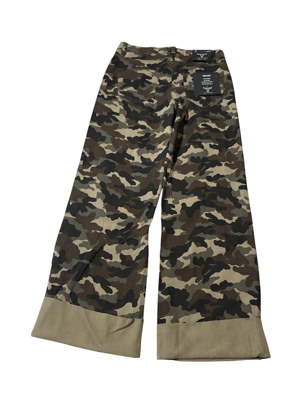Lucky & Blessed Camo Cargo Pants in Olive, Brown & Black - Picture 11 of 11